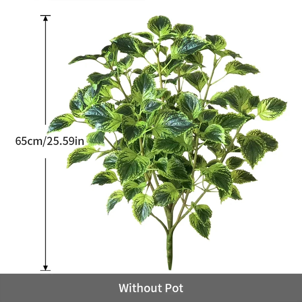 Artificial plants eucalyptus tropical for garden decoration - 65 cm A