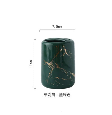 Ceramic accessories for bathroom decoration - Toothbrush Holder
