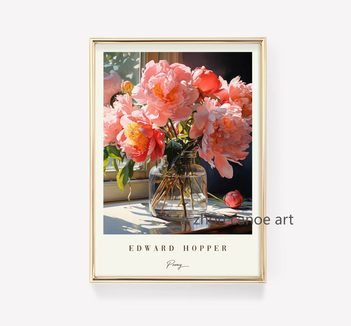 Edward Hopper-Inspired Timeless Art Poster, Design 1 - 60X90cm Unframed / 1