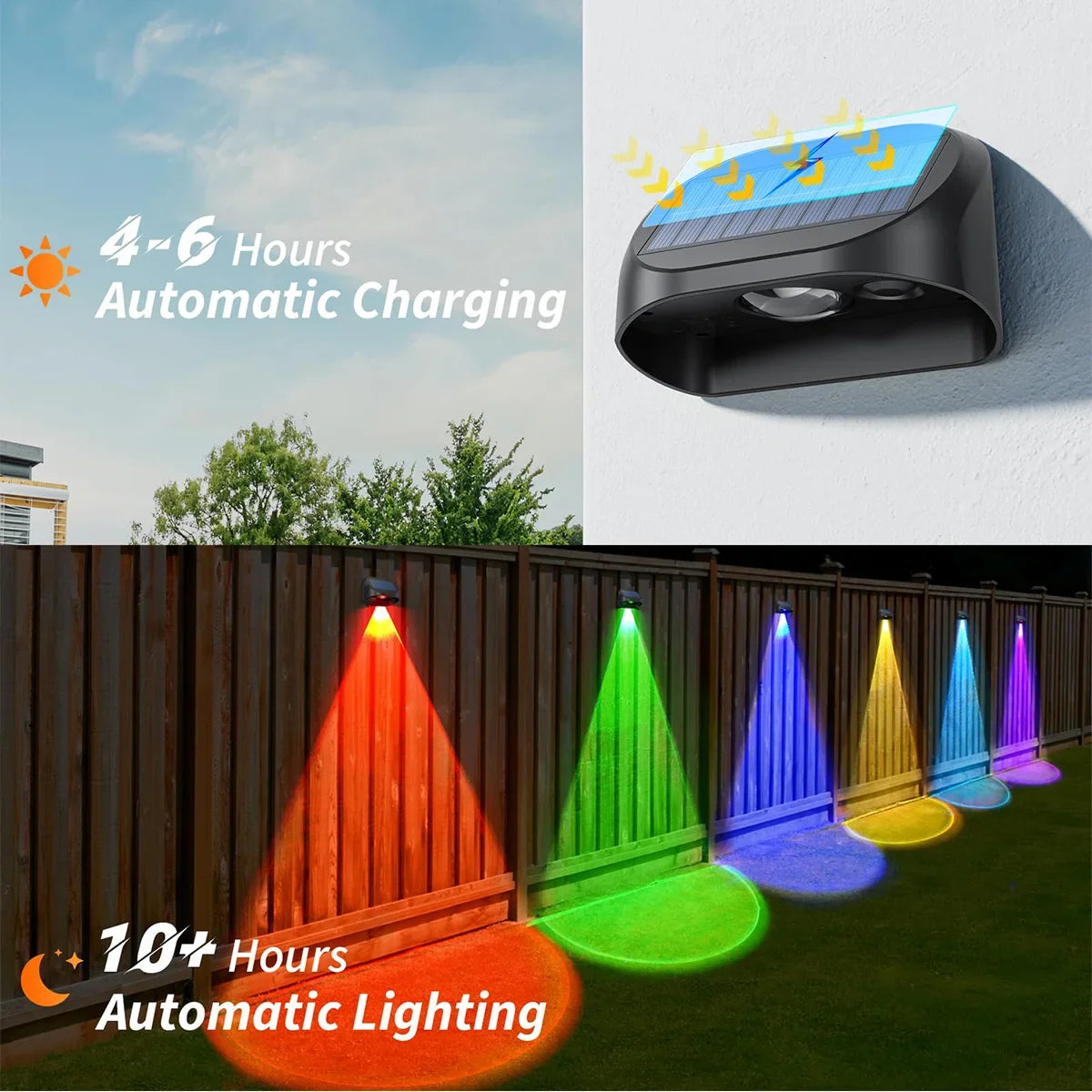 Waterproof solar lamps for outdoor lighting dusk to dawn - view 3