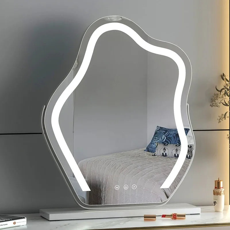 Vanity Mirror with Lights, Bathroom Mirror with Dimmable 3 Modes, 360 ° Rotary Touch Screen Control, Suable for Bedroom - view 3