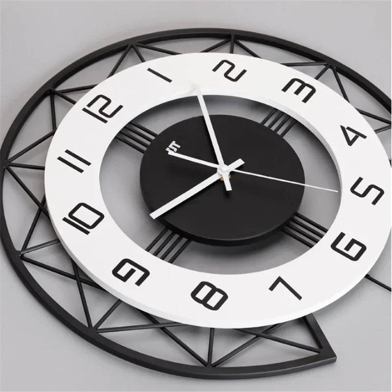 Creative design silent wall clock for interior decoration - view 3