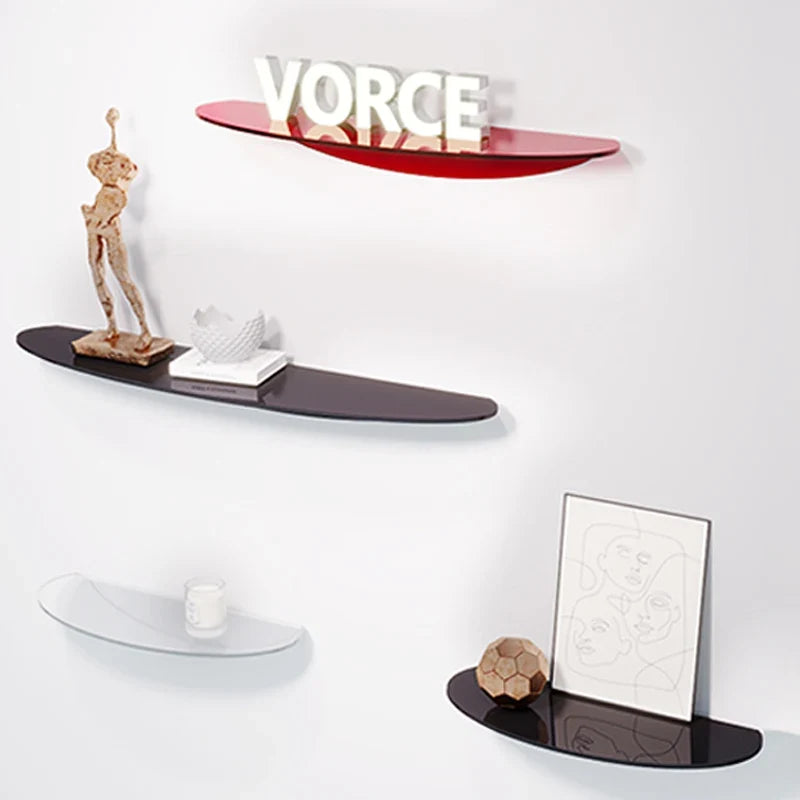 Acrylic floating shelf for modern invisible storage - view 2