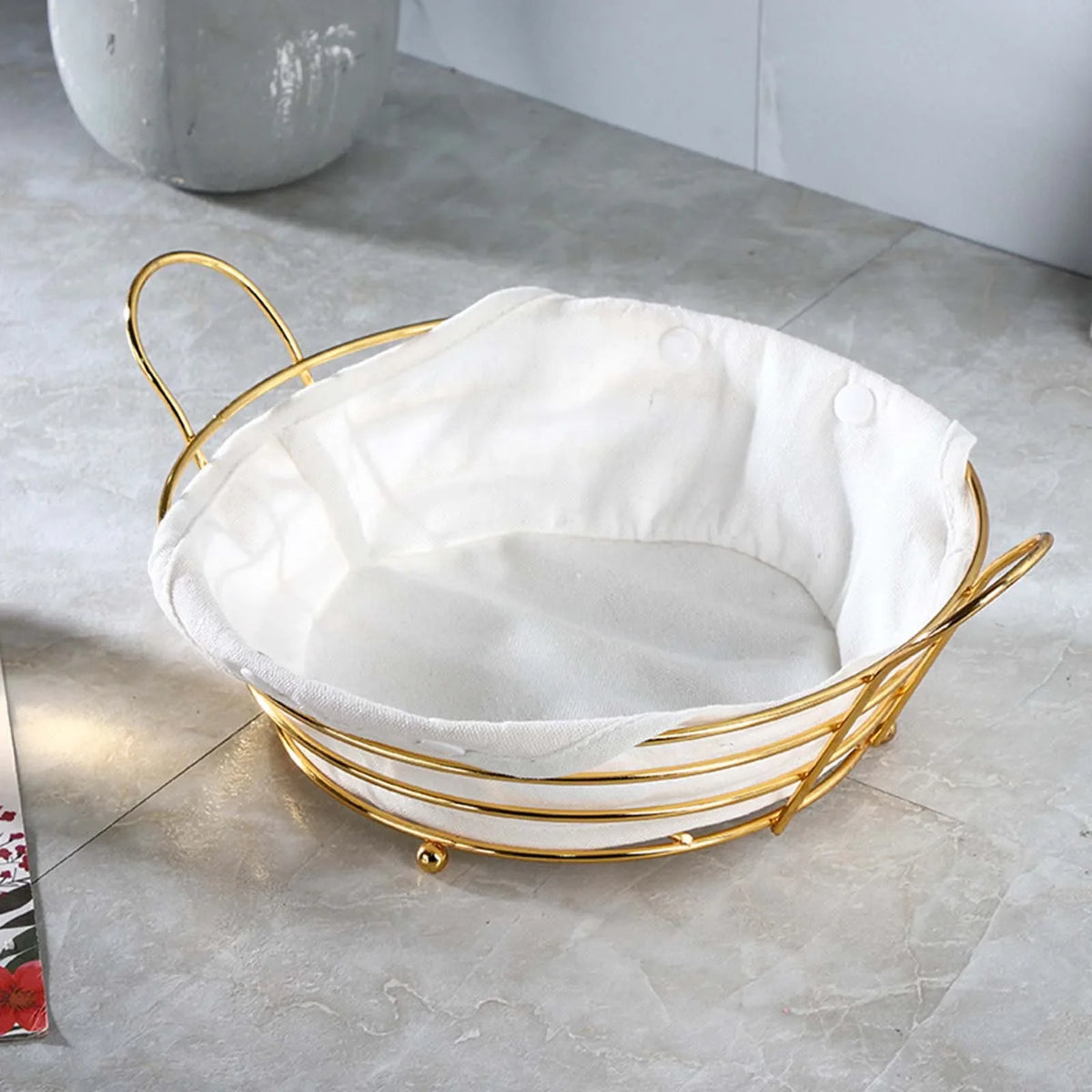 Round storage basket for cake bread and snacks - view 3