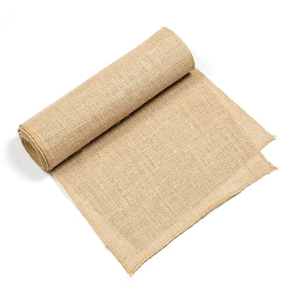 Jute decoration table runner for wedding - view 4