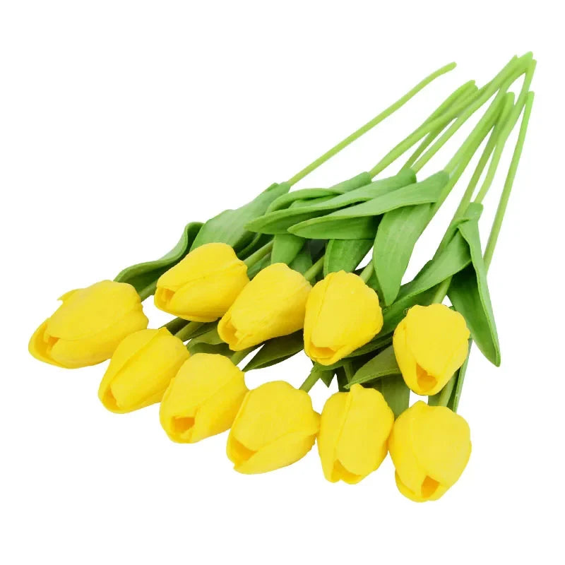 10 artificial tulips for wedding decoration and garden - C
