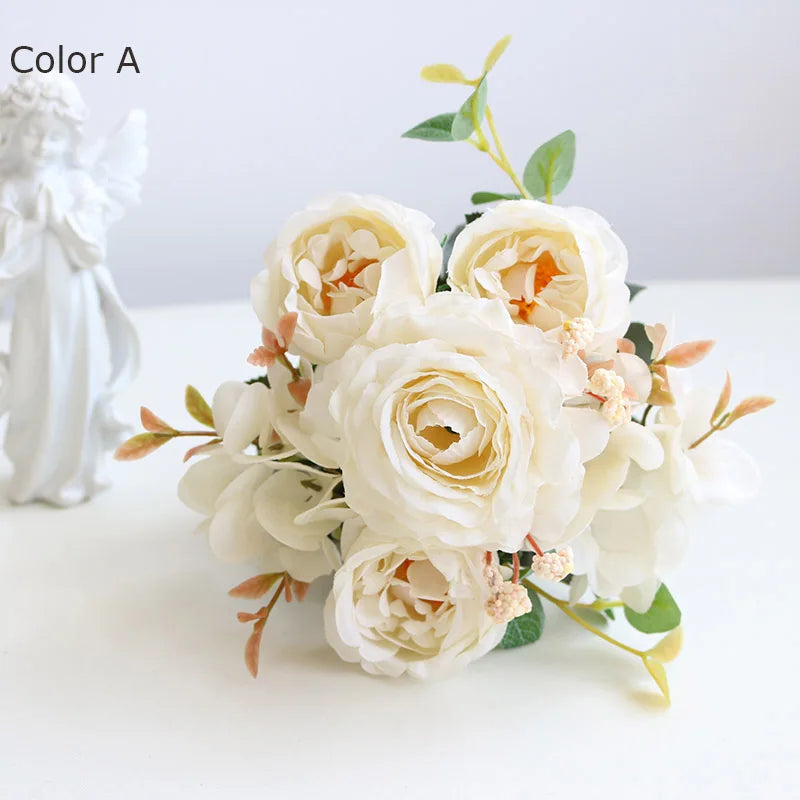 Bouquet of artificial flowers for wedding decorations and autumn - view 2