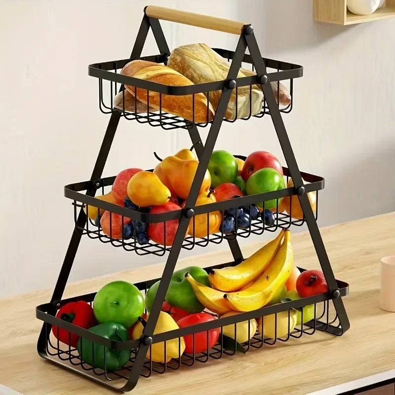 Removable storage basket for vegetable fruits and cosmetics - view 2