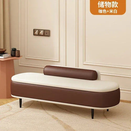 Modern and comfortable shoe bench for indoors - 120x45x42cm style9