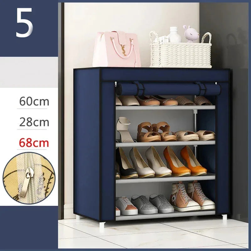 Storage organizer for plastic shoes 120 luxury pairs 2023 - Navy Blue 5