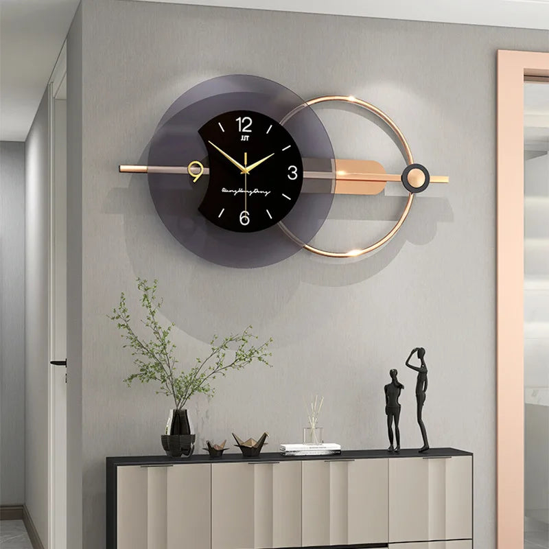 3d wall clock modern design silent Nordic artistic decoration