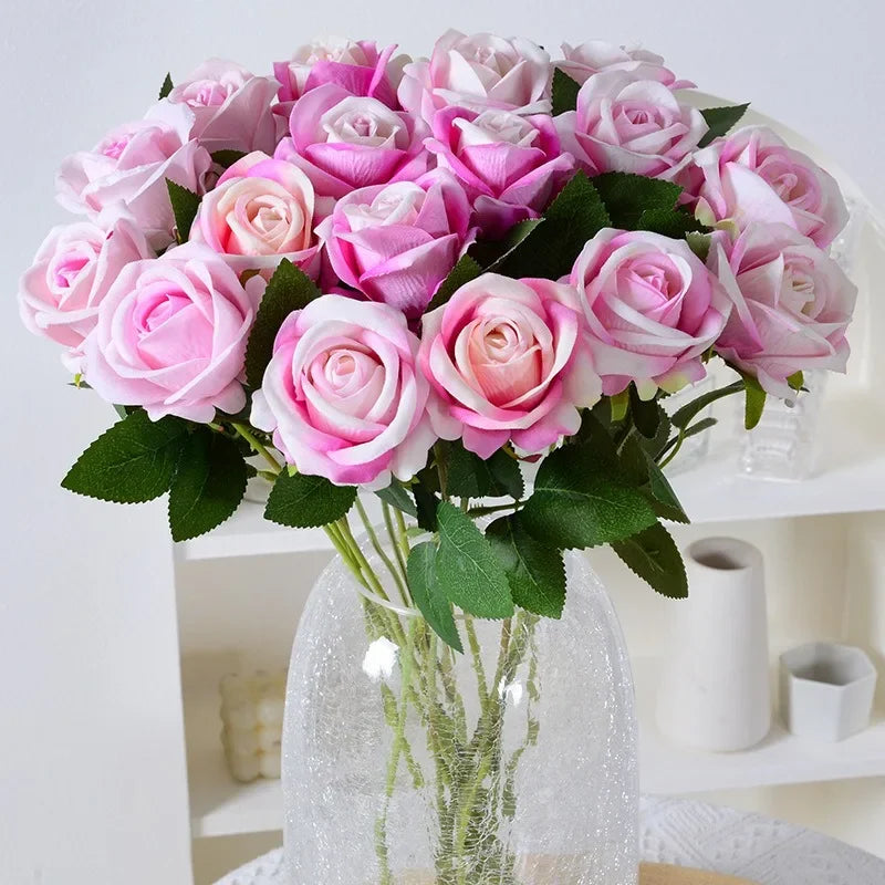 100 artificial rose wines set for wedding decoration party - view 5