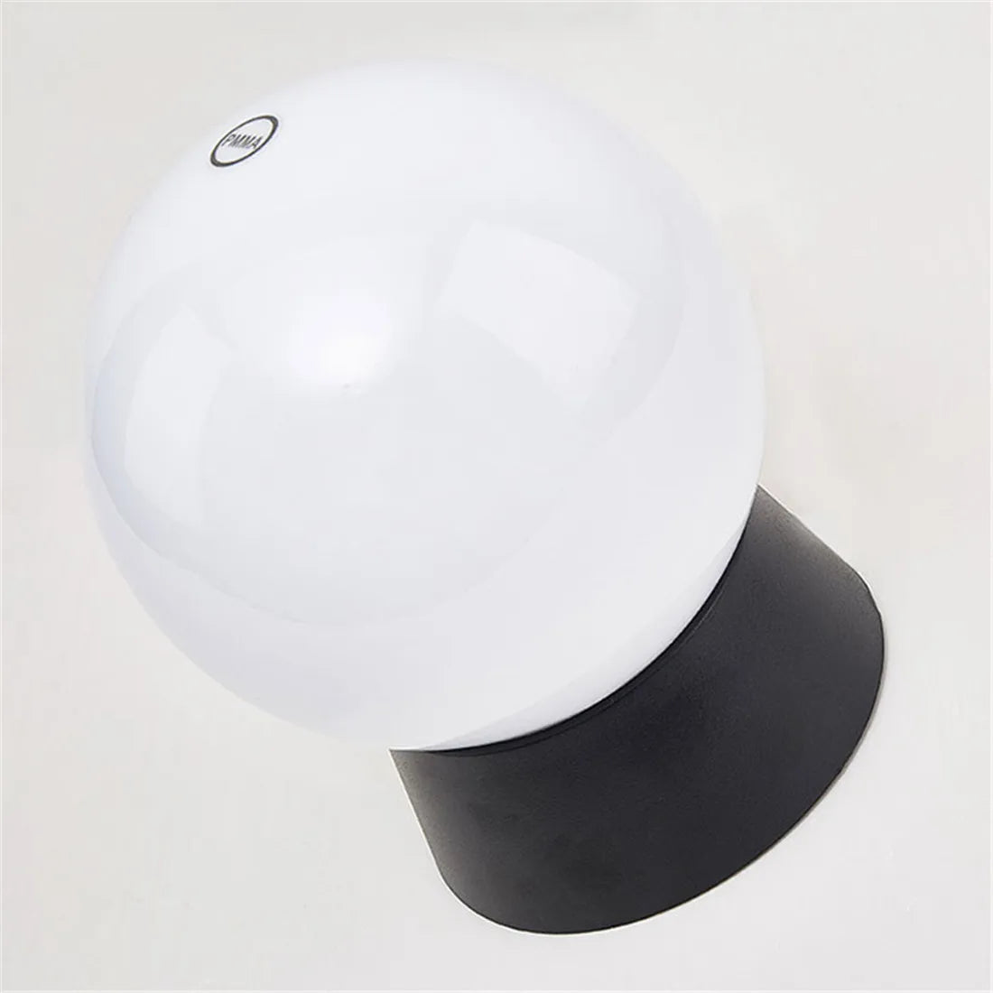 Acrylic Outdoor Globe Pedestal Lamp with Warm Glow - view 4