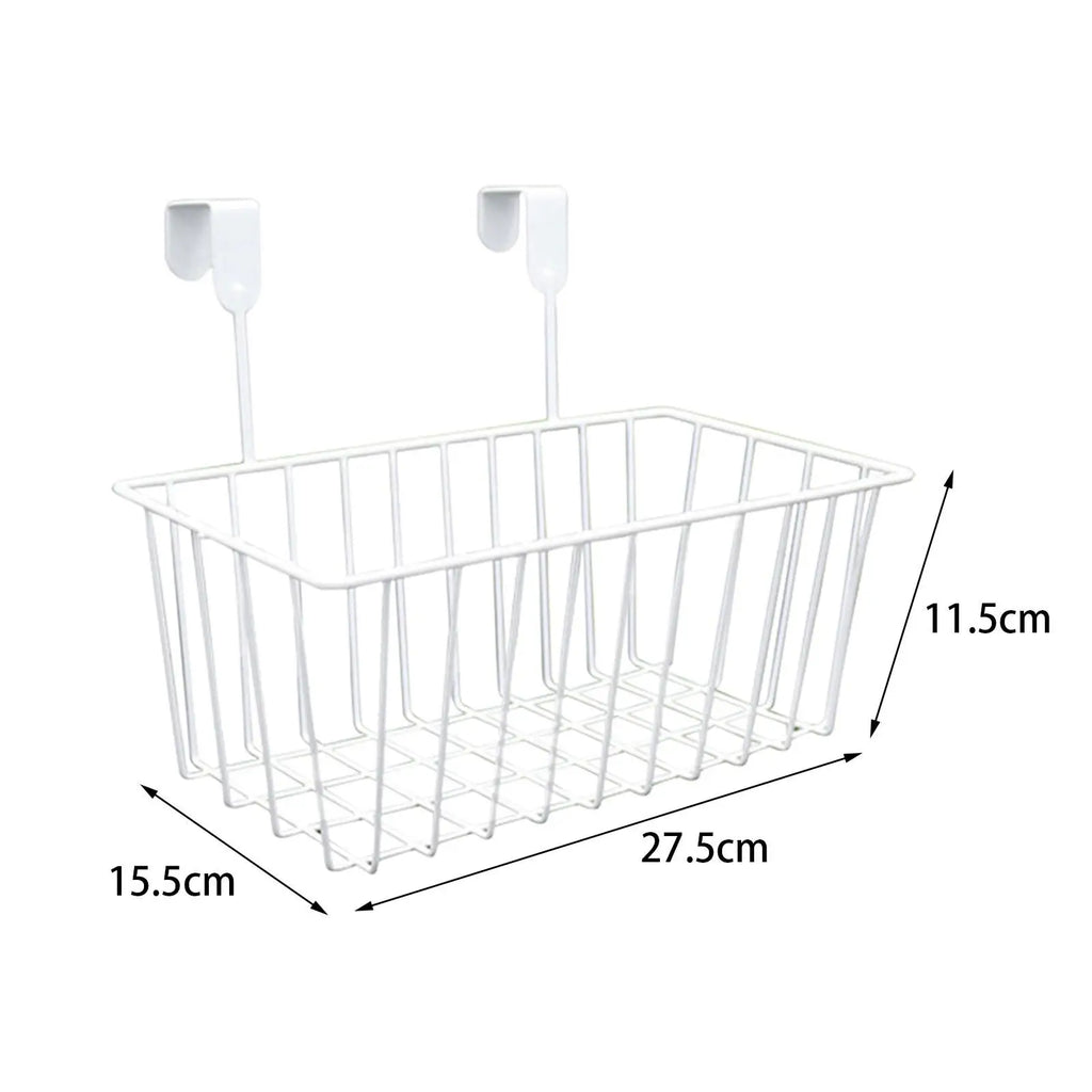 Over the closet door, organizer, basket, grid, storage baskets with hooks, wire - view 6