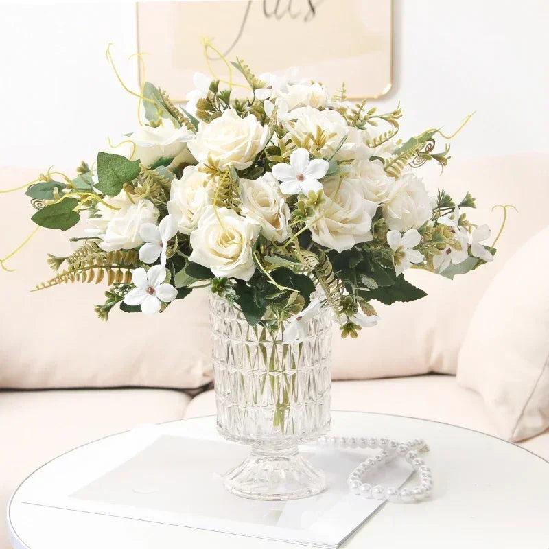 Bouquet of artificial rose wines for decoration and party gift - view 3