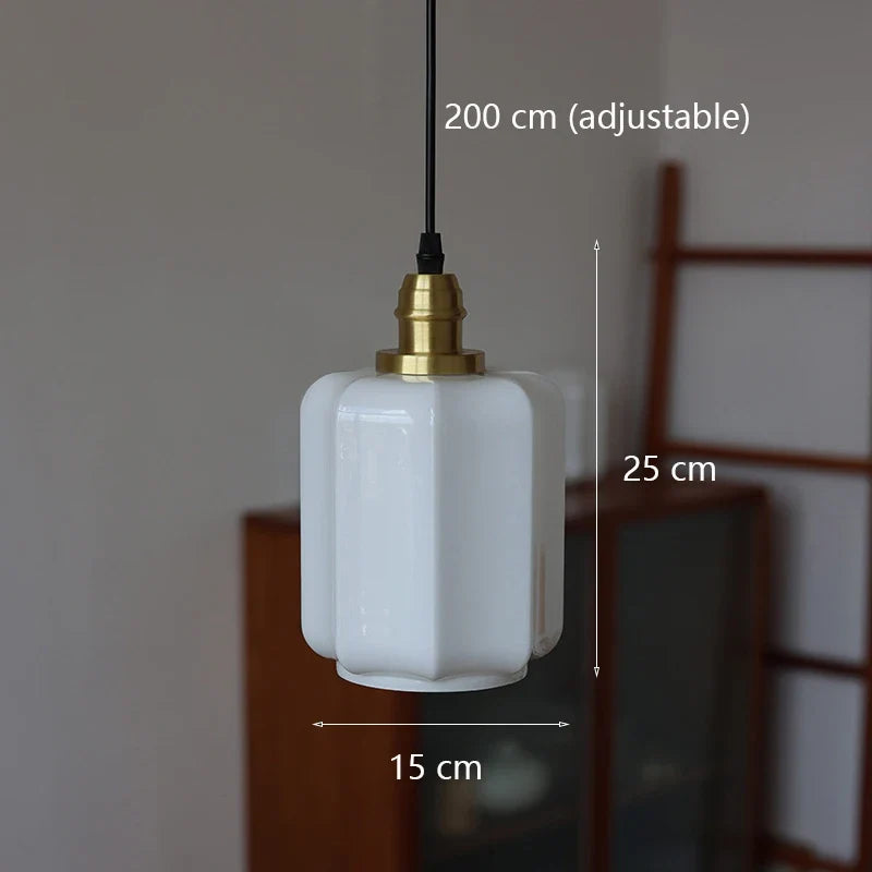 Japanese glass pendant light Scandinavian design for elegant interior - 2