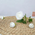 Artificial silk peony flowers for decorations and festive events - White