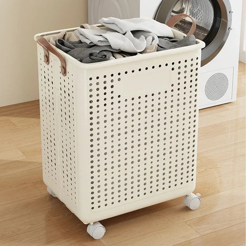 Dirty clothes basket, folding multifunctional handheld dirty clothes basket, large capacity collection basket, storage basket - view 3