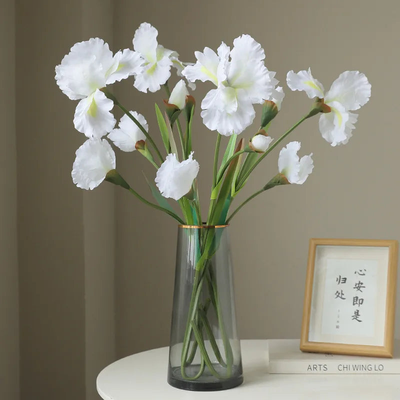 Realistic artificial iris flowers for decoration and floral arrangements - view 2