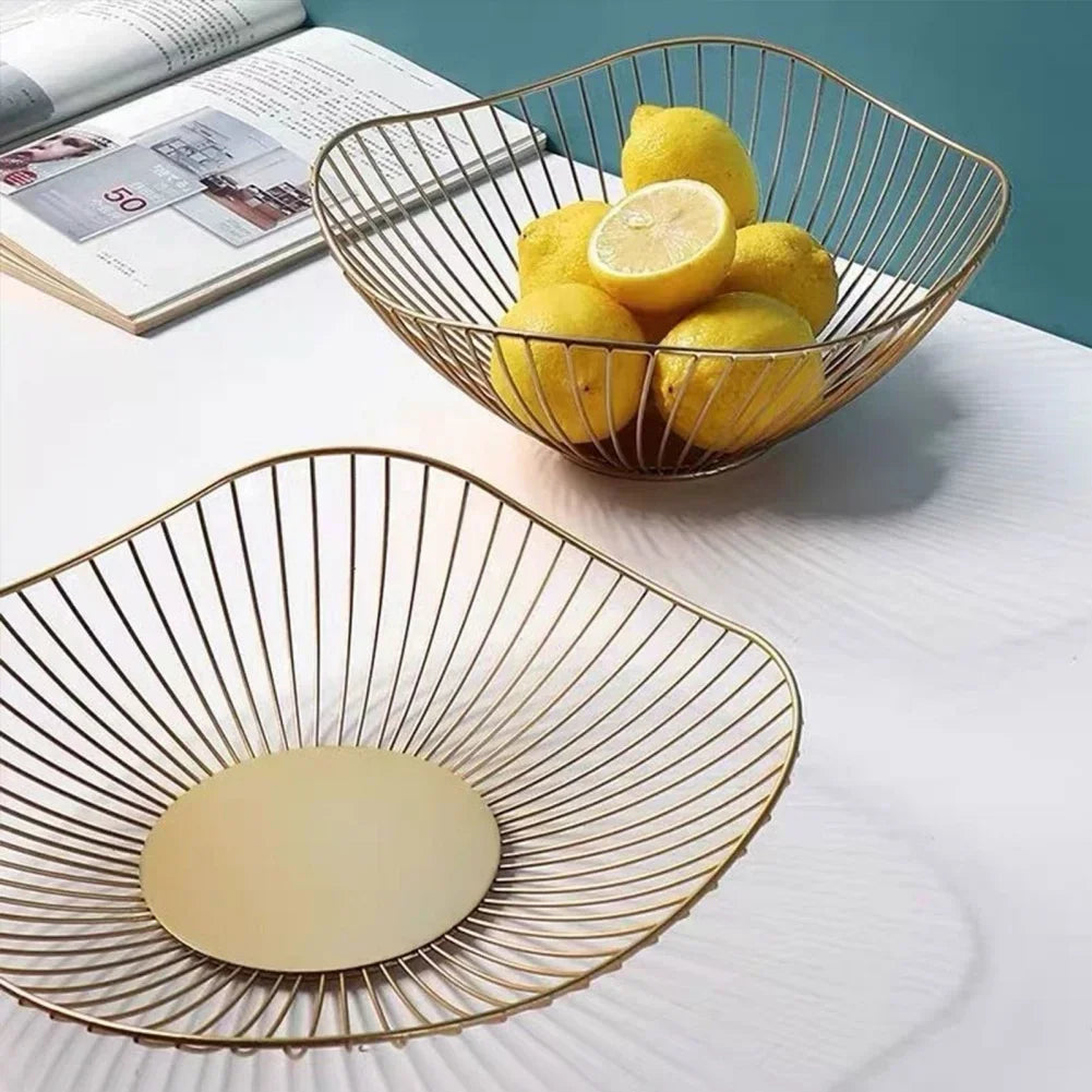 Modern metal storage bowls for snacks and fruit - A2 and B2