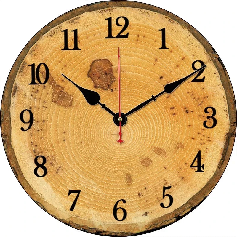 Silent retro wall clock for modern interior decoration - 20-0919 / 10 inches (25cm)