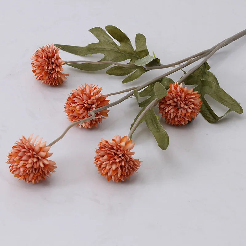 Artificial flowers dandelion decoration wedding gift bouquet saint-valentin - Purplish Red