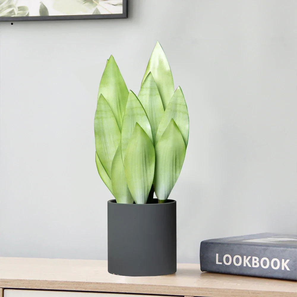 Artificial ornamental succulent plants for indoor and outdoor use