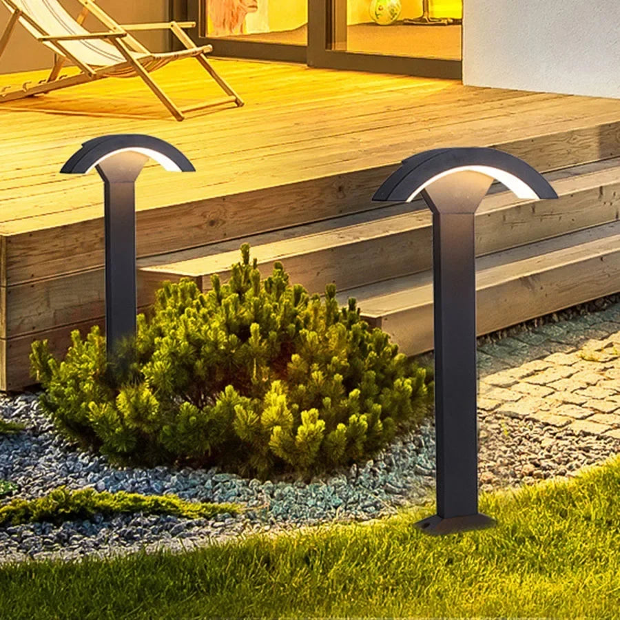 Waterproof outdoor led lamp with decorative motion detector - White 6000K / Always ON