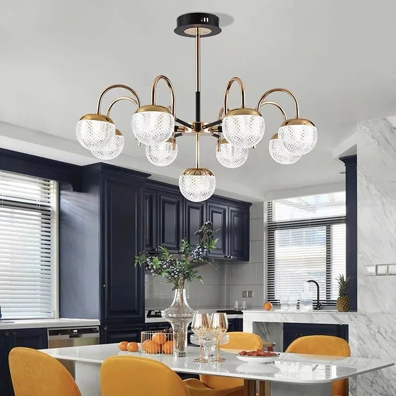 Modern wrought iron chandelier for interior decoration