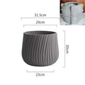 Modern silicone mould for light and luxurious concrete flower pot - Light