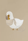 Cute Goose Canvas Poster for Kids' Rooms and Nursery, Design 11 - 20X30cm Unframed / 11