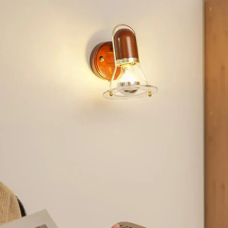 Vintage wooden wall sconce for interior decoration - view 3