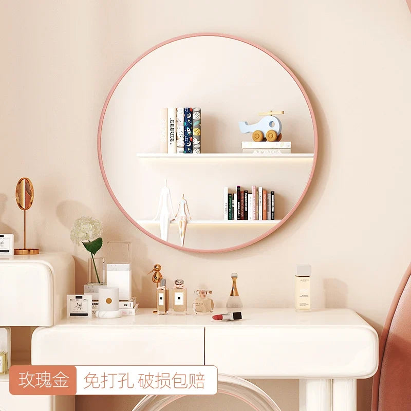 Round Nordic decorative mirror for bathroom - 40 40cm