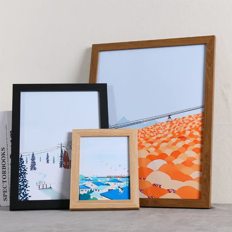Home decor Handmade Wooden Frames, A3 A4 16 Inch Sizes, Hangable and for Table Display, Great for Creative Photo Arrangements - view 2