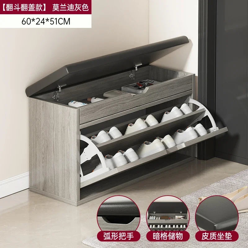 Japanese design vertical storage cabinets for modern shoes - 60CM 1