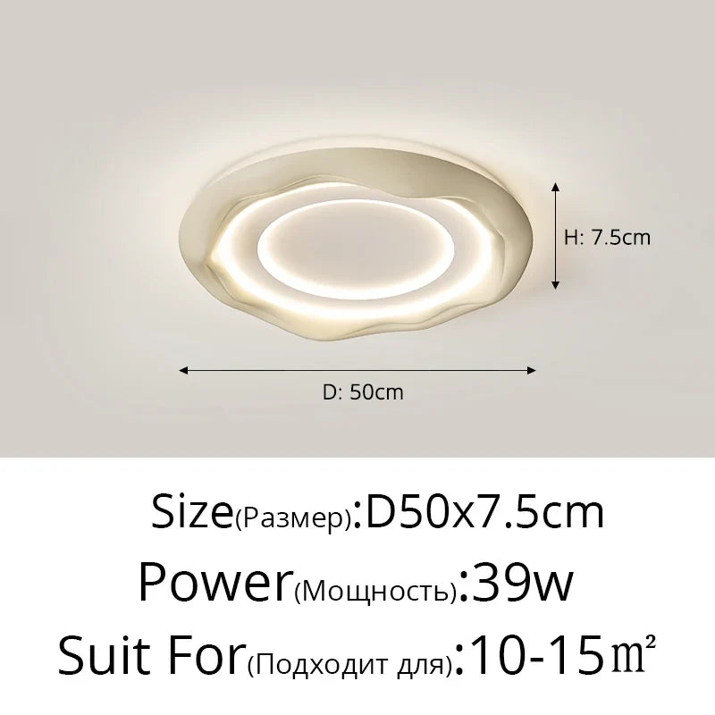Modern LED ceiling lights for creative interior lighting - Café au lait A / Gradation infinie