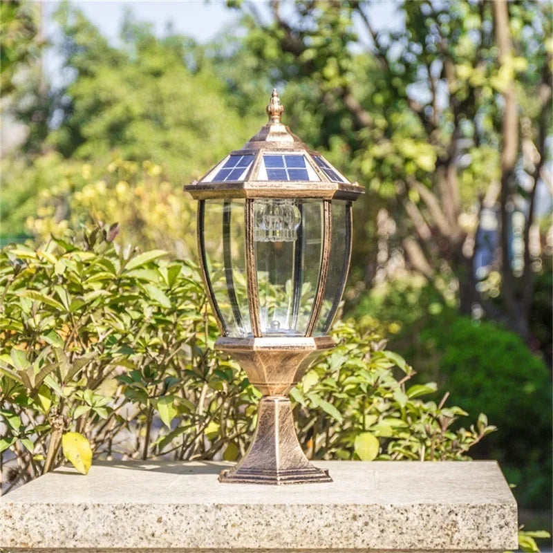 Outdoor solar led wall sconce for garden and courtyard - view 3