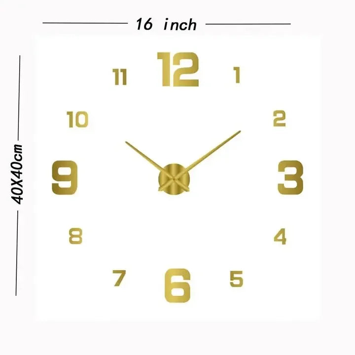Silent Nordic retro wall clock for elegant interior - Style9 / 12 inches