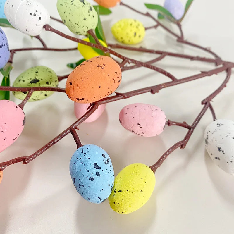 Decoration of egg foam and artificial plant for home - view 7
