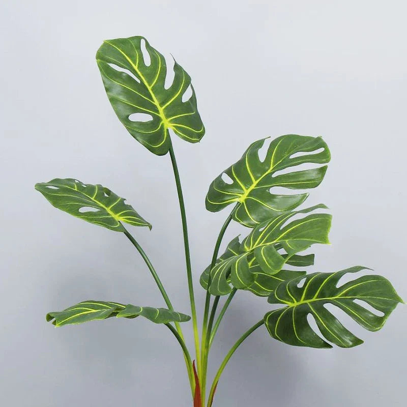 70 cm Artificial Monstera Plant in White, Yellow, or Green - view 4