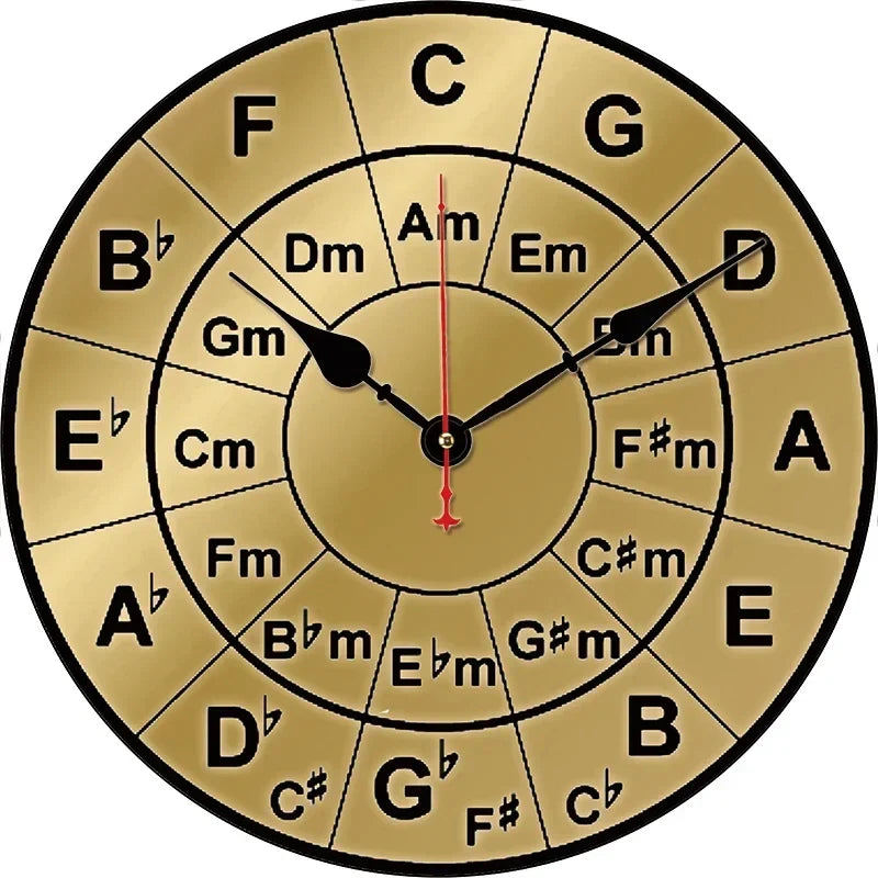 Silent retro wall clock for modern interior decoration - 20-0929 / 14 pouces (34 cm)