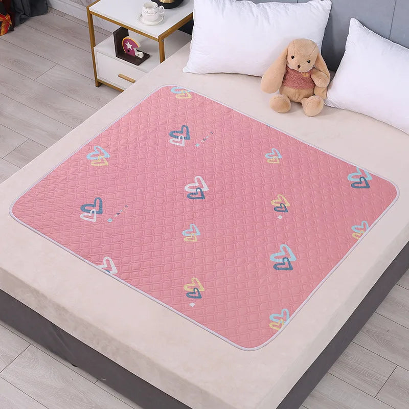 150/120/70cm Large Washable Mattress Urine Adult Elder Incontinence Bed Pad Women Menstrual Bed Sheet Protector, Kids Urine Mat - 13 / 100x150cm -L
