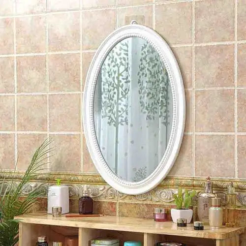 Decorative mirror hanging oval nordic macrame - 40x60cm
