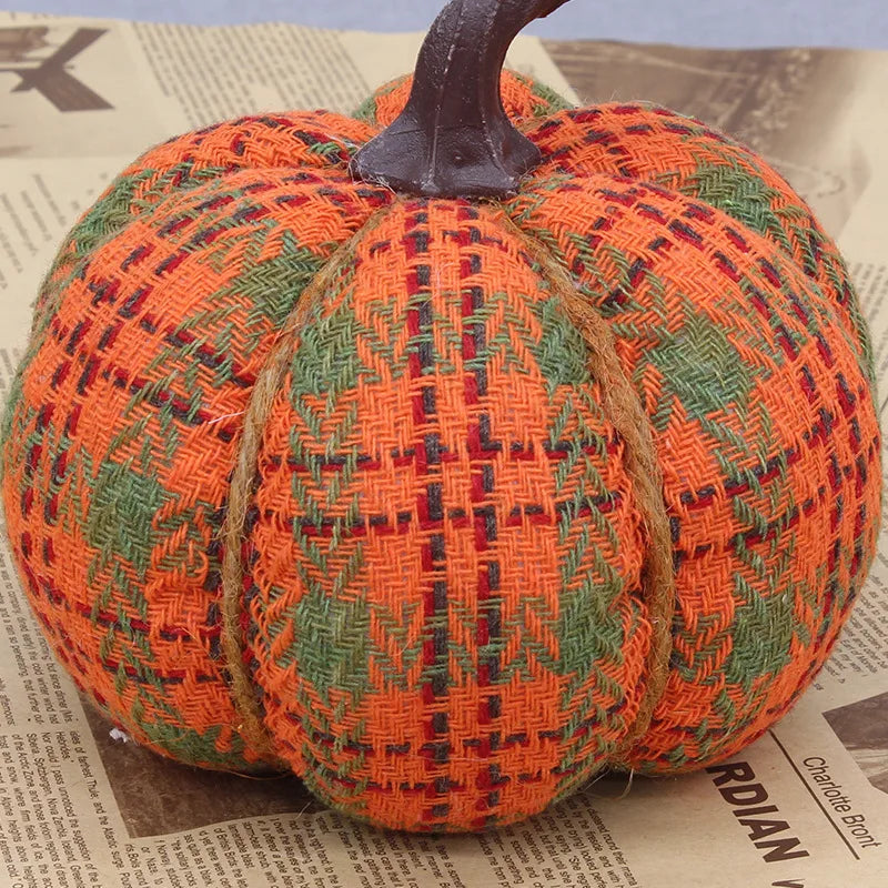 Decorative pumpkins in fabric for halloween thanksgiving and parties - view 5