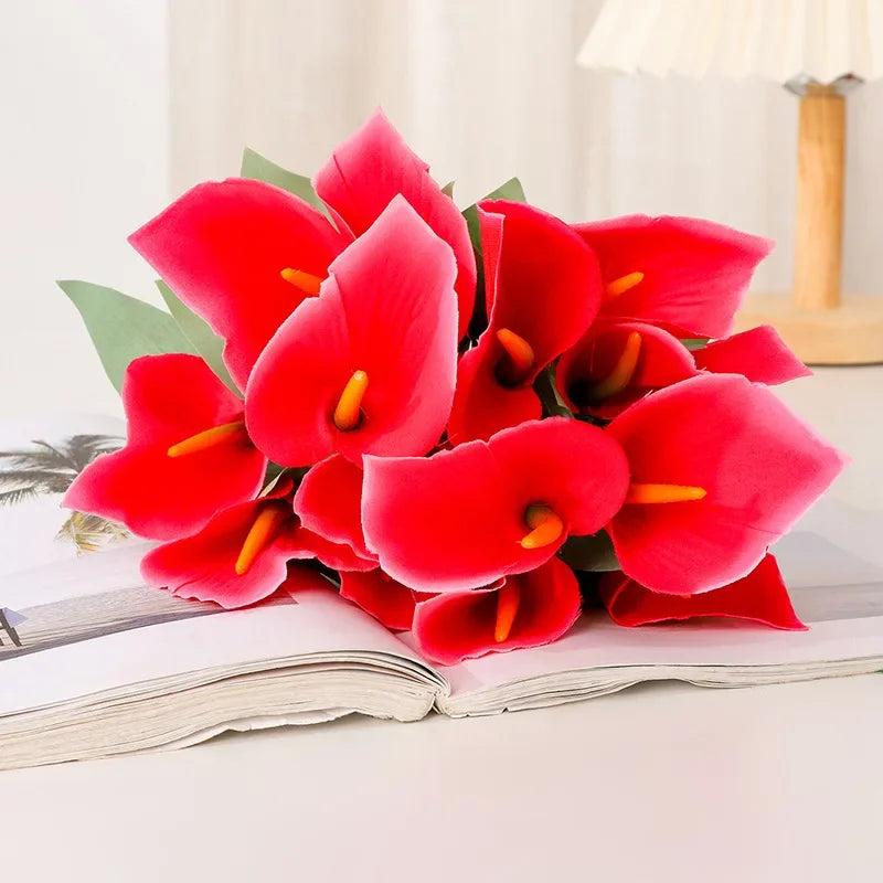 Artificial calla lys bouquet for festive event decoration - view 4