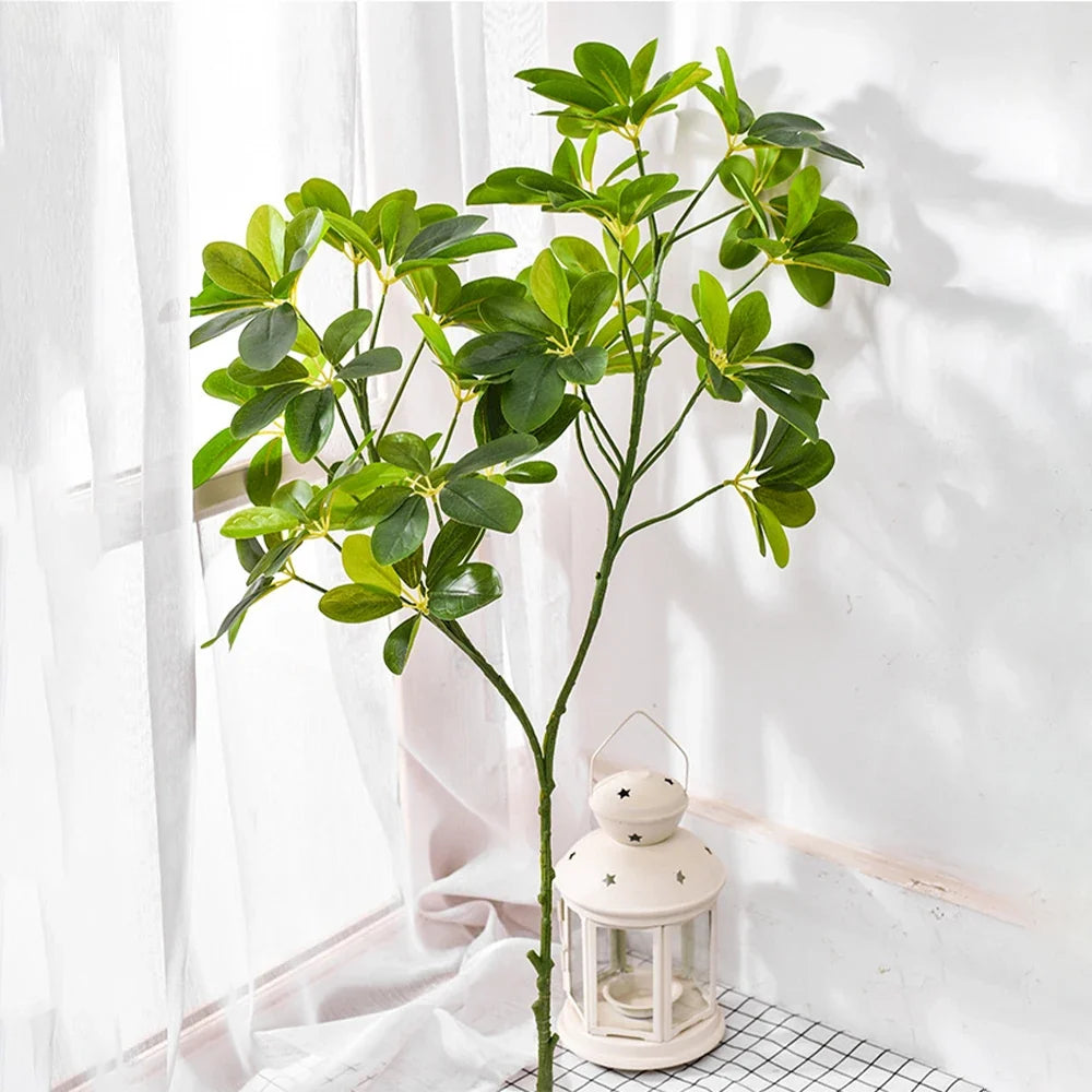 Artificial palm large tropical plastic plants for interior decoration - view 3