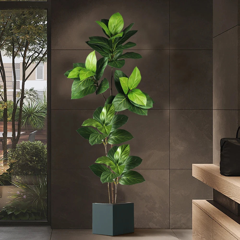 Artificial ficus plastic tree for tropical decoration - view 6