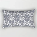Gray Geometric Patchwork Throw Pillow Cover, Design 4