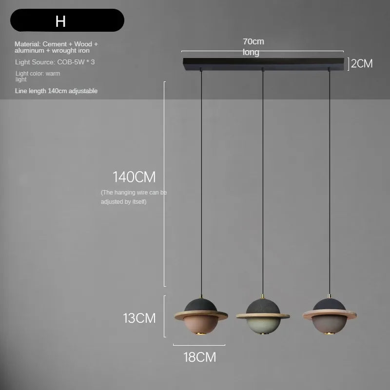 Modern chandelier with creative design led for children - H / Lampe chaude