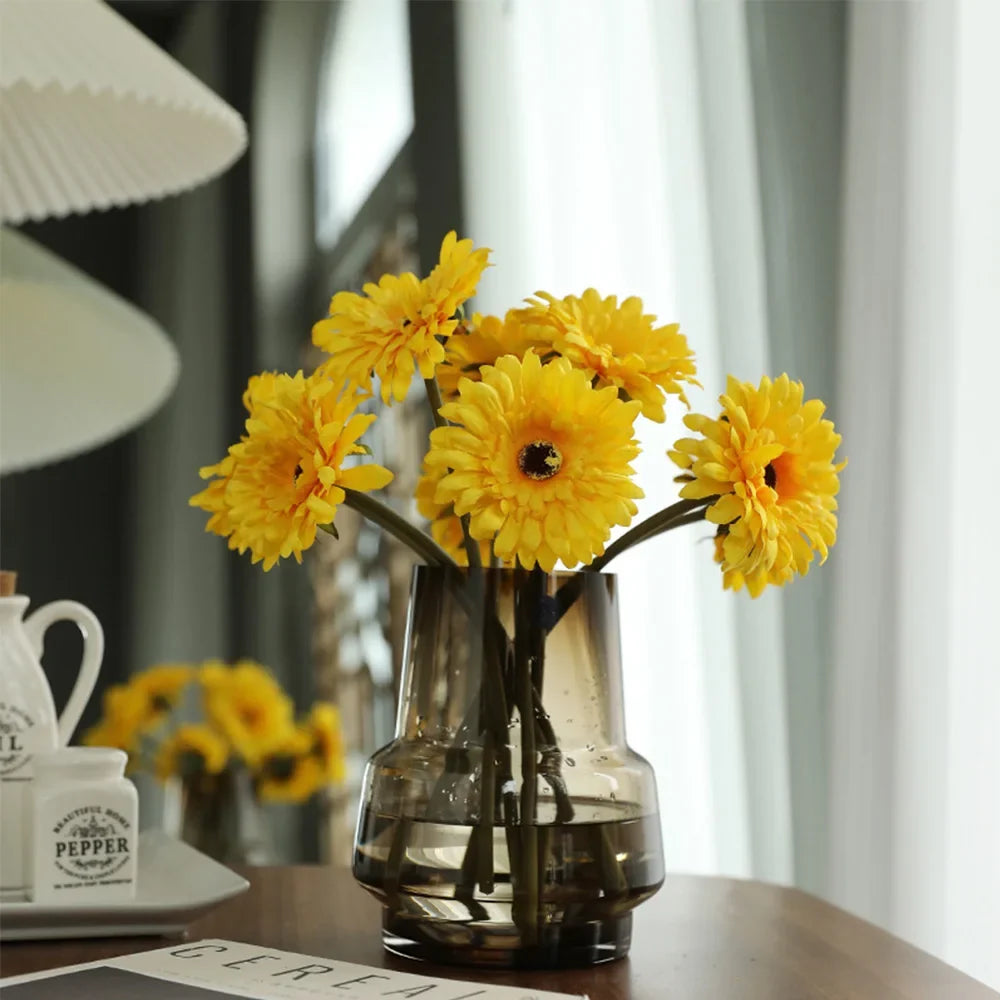 Lot of artificial flower heads gerbera for interior and exterior decoration - view 3